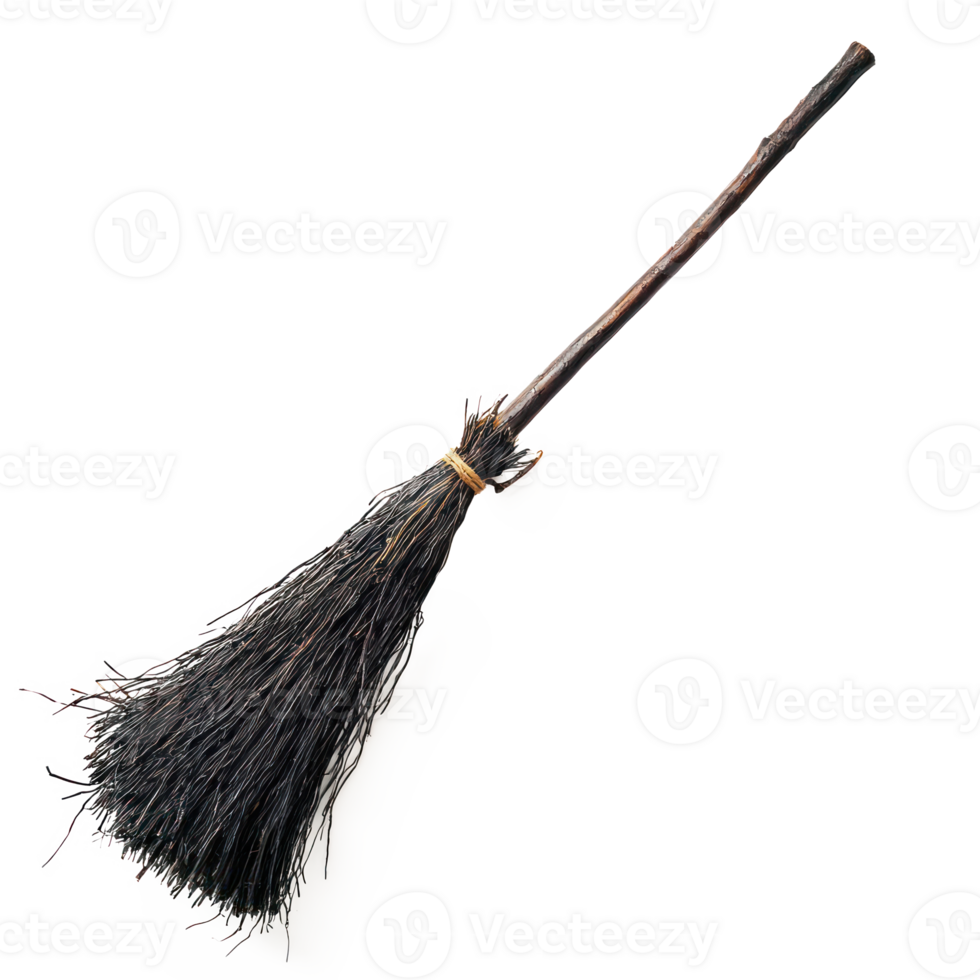 a broom with a long handle on a transparent background png