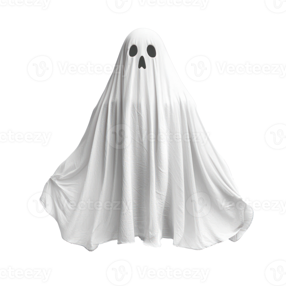 a ghostly white ghost on a transparent background png