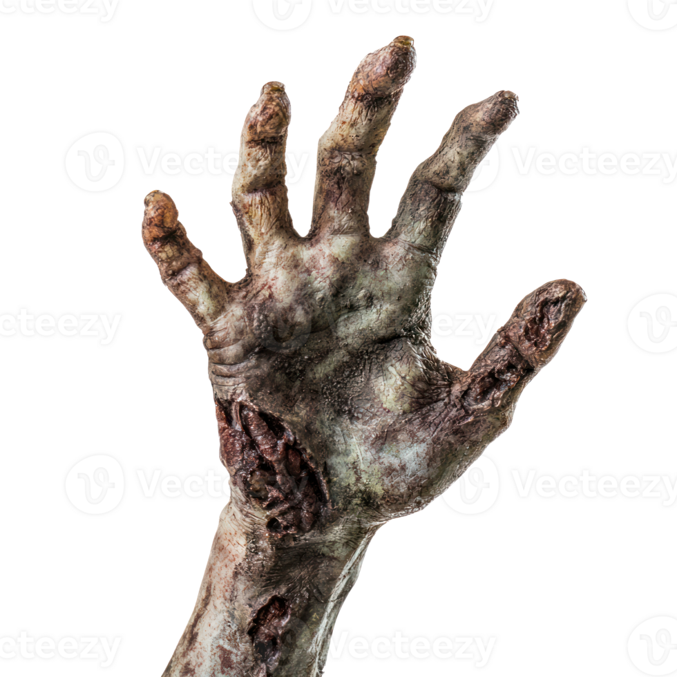Zombie's Hand Halloween isolate on transparency background png