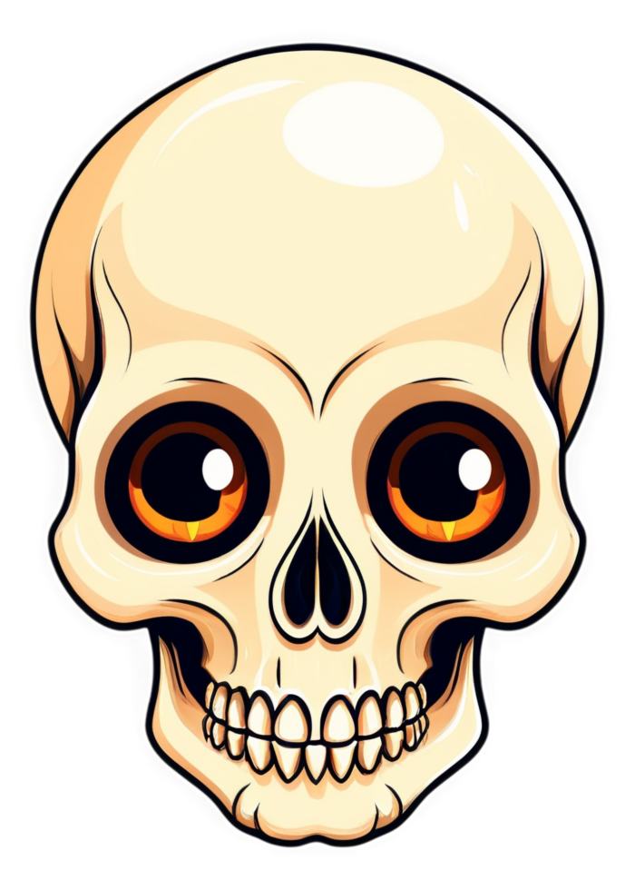 Halloween Themed Skull Or Bone Decoration Composition Excellent For Casual Wear, Men's Clothing, Funny Sticker, Metal Print, Bath Mat png