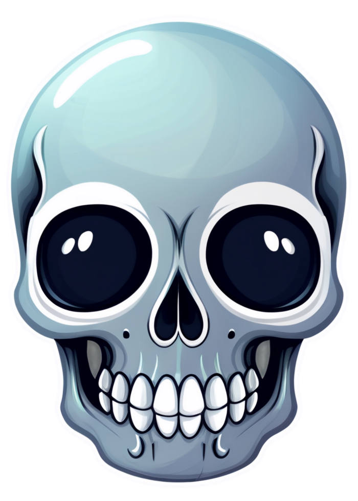 Halloween Highlighted Glowing Skull Or Skeleton Part Graphic Element Well Suited For Pullover, Dresses, Anime Sticker, Poster, Aprons png
