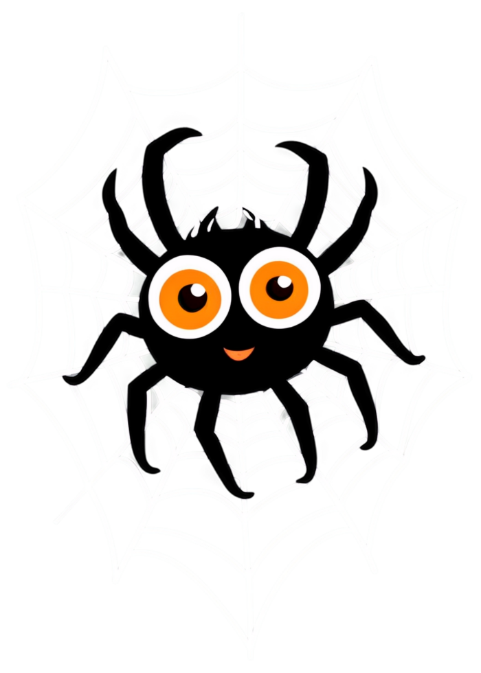 Halloween Focused Spider Web With A Spider Concept Art Designed For Outfit, Hoodies Sweatshirts, Car Sticker, Art Print, Throw Pillow png