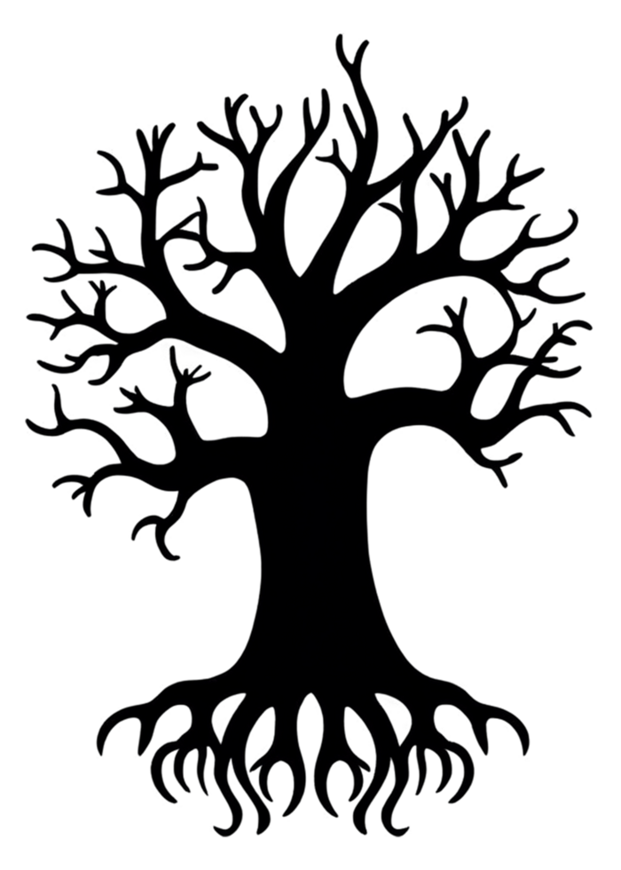 Halloween Highlighted Silhouette Of A Spooky Tree With No Leaves Design Compatible With Pullover, Dresses, Funny Sticker, Wall Art, Acrylic Block png
