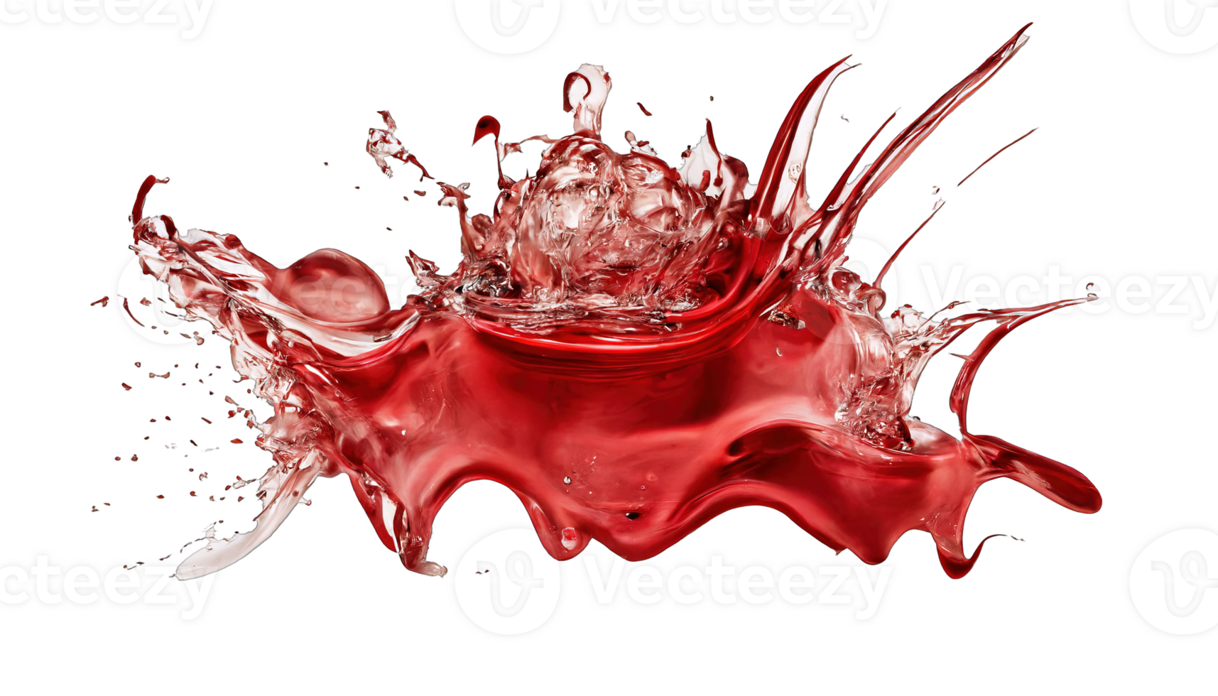 Crystal Clear Water Splash Isolated on a Transparent Background. Delicate, frozen motion capture of a pristine liquid eruption. png