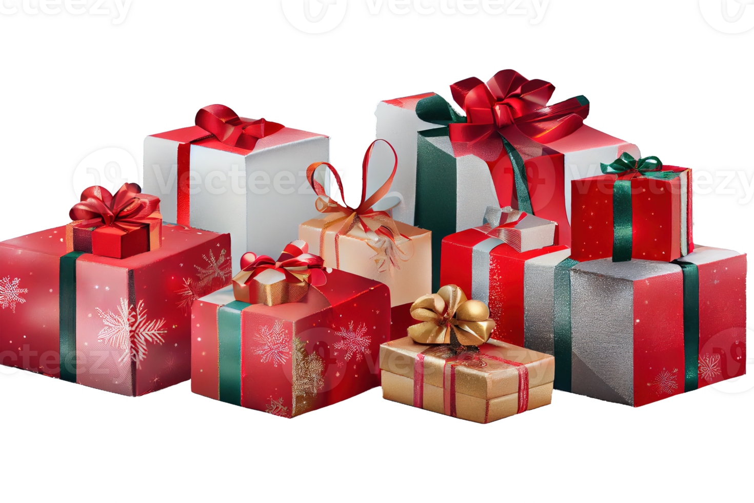 Elegant Christmas Gifts A Captivating Holiday Display png