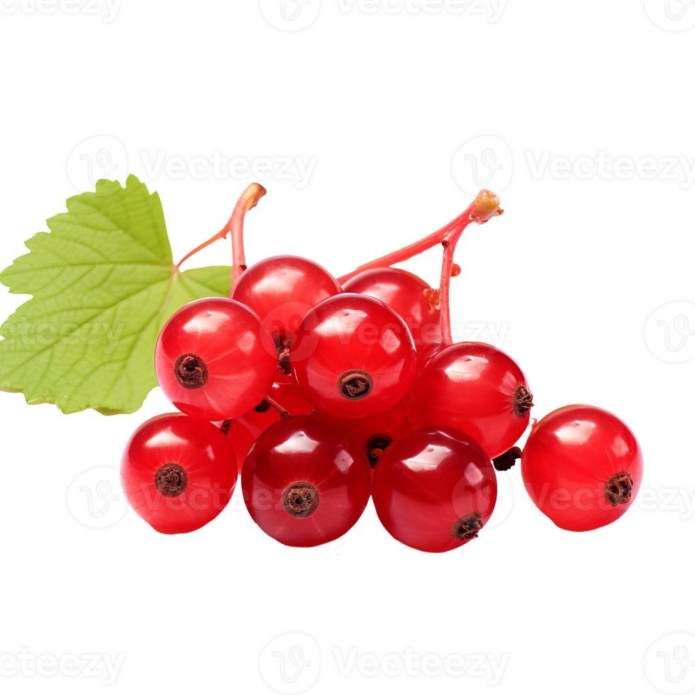 Currant fruit with a detailed full body displayed on a transparent background for a clear, unobstructed view. png
