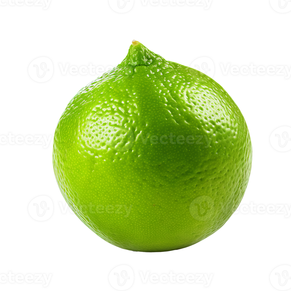 Lime fruit depicted in full vibrant green body with a detailed texture Lime fruit depicted in full vibrant green body with a detailed texture