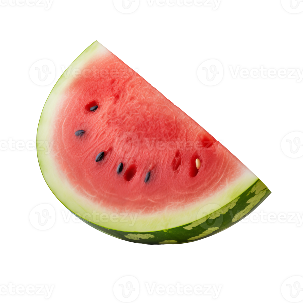 Watermelon with whole, intact form displayed against a clear, invisible backdrop, showcasing its fresh, ripe exterior. png