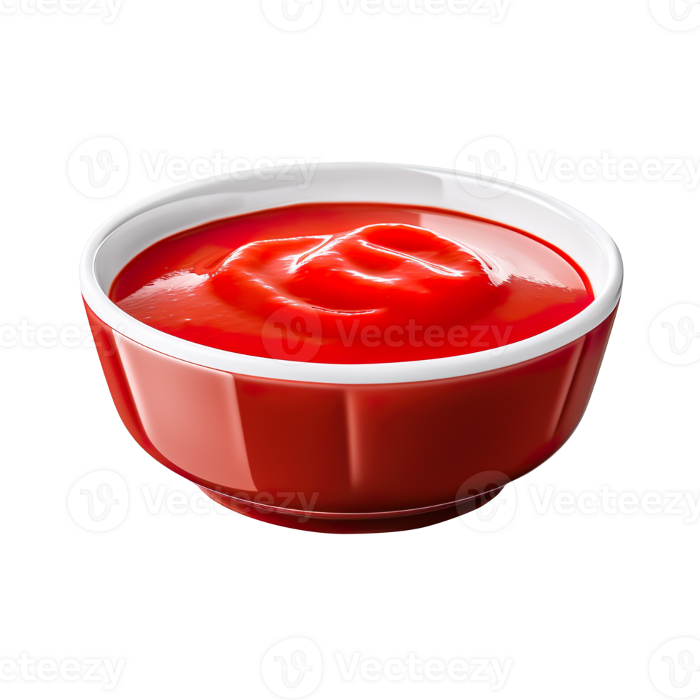 Bowl with sauce isolated on transparent background png