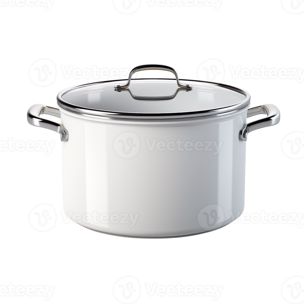 Copped pan with lid isolated on transparent background png