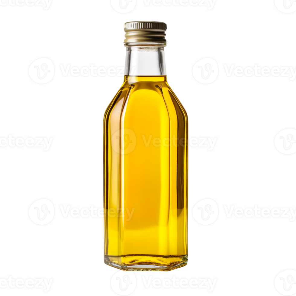 Cooking oil in a plastic bottle isolated on transparent background png