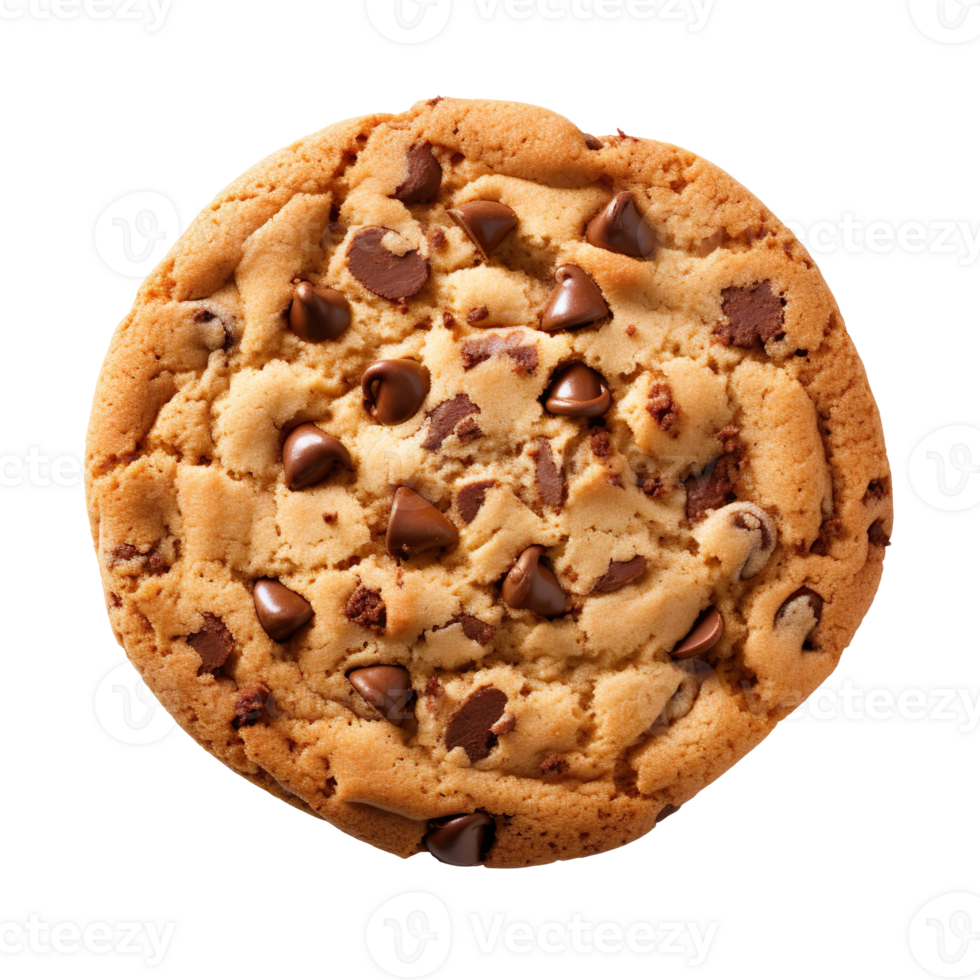 Chocolate Chip Cookie isolated on transparent background png