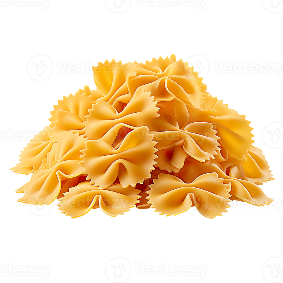 farfalle pasta isolated on transparent background png
