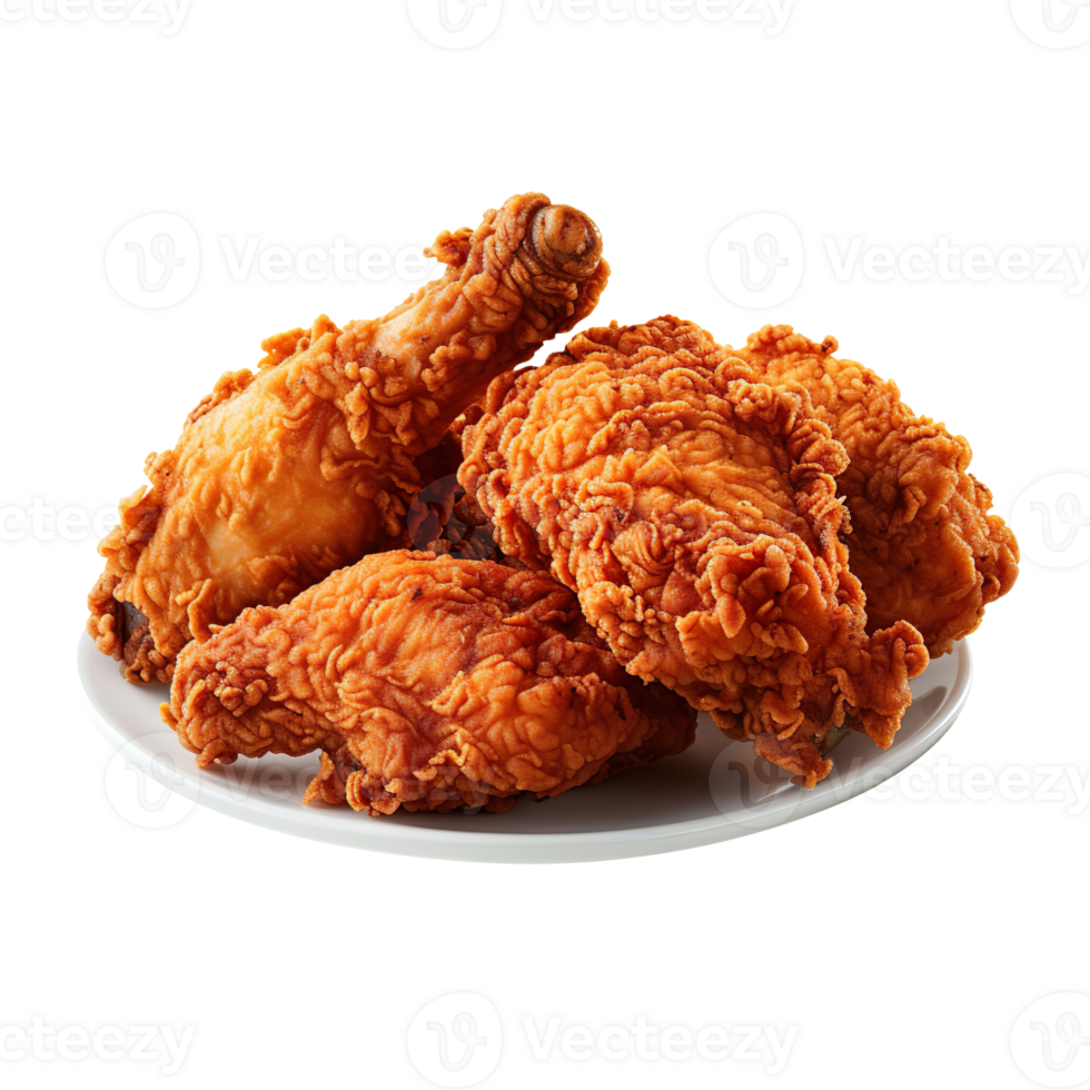 Fried chicken isolated on transparent background png