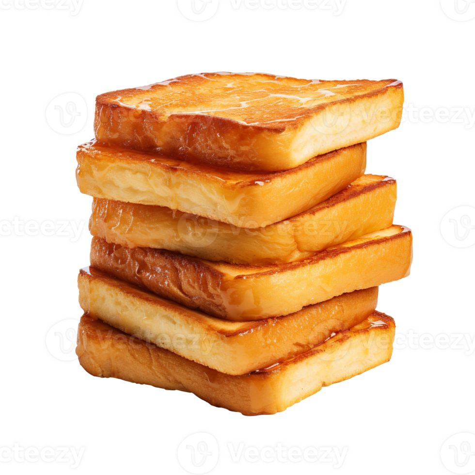 Fried toast isolated on transparent background png