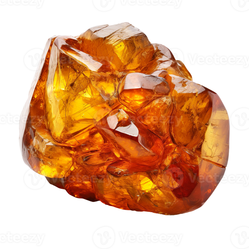 golden amber isolated on transparent background png