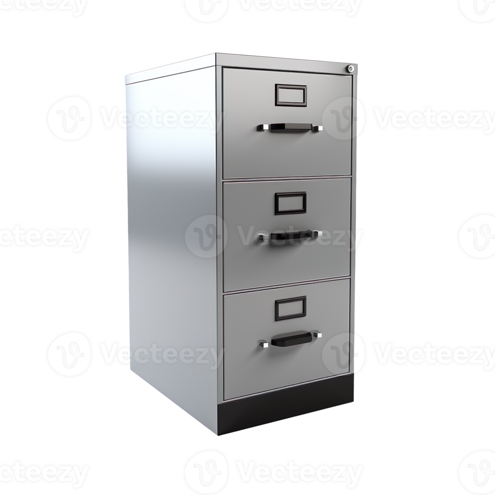 Office Filing Cabinet isolated on transparent background png