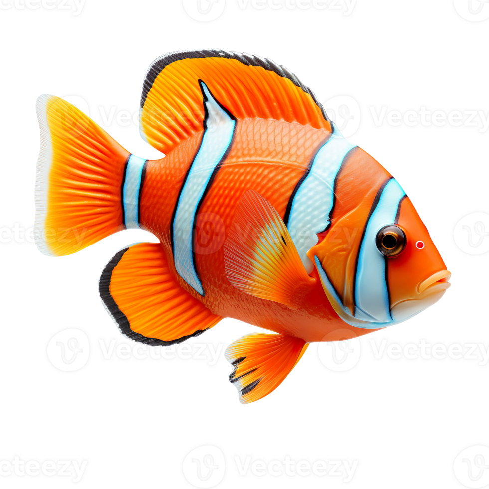 nemo sea fish isolated on transparent background png