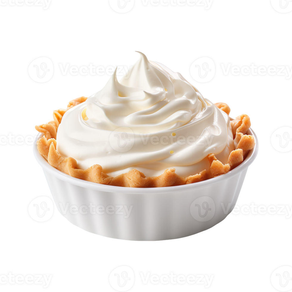 pie cream isolated on transparent background png