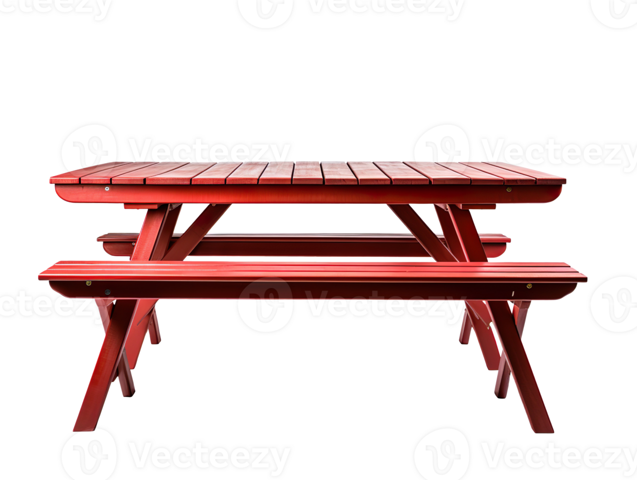 Picnic table isolated on transparent background png