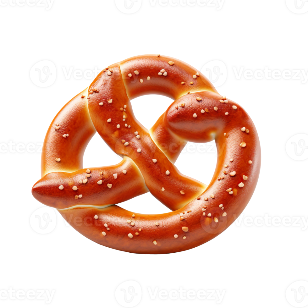 Pretzel isolated on transparent background png