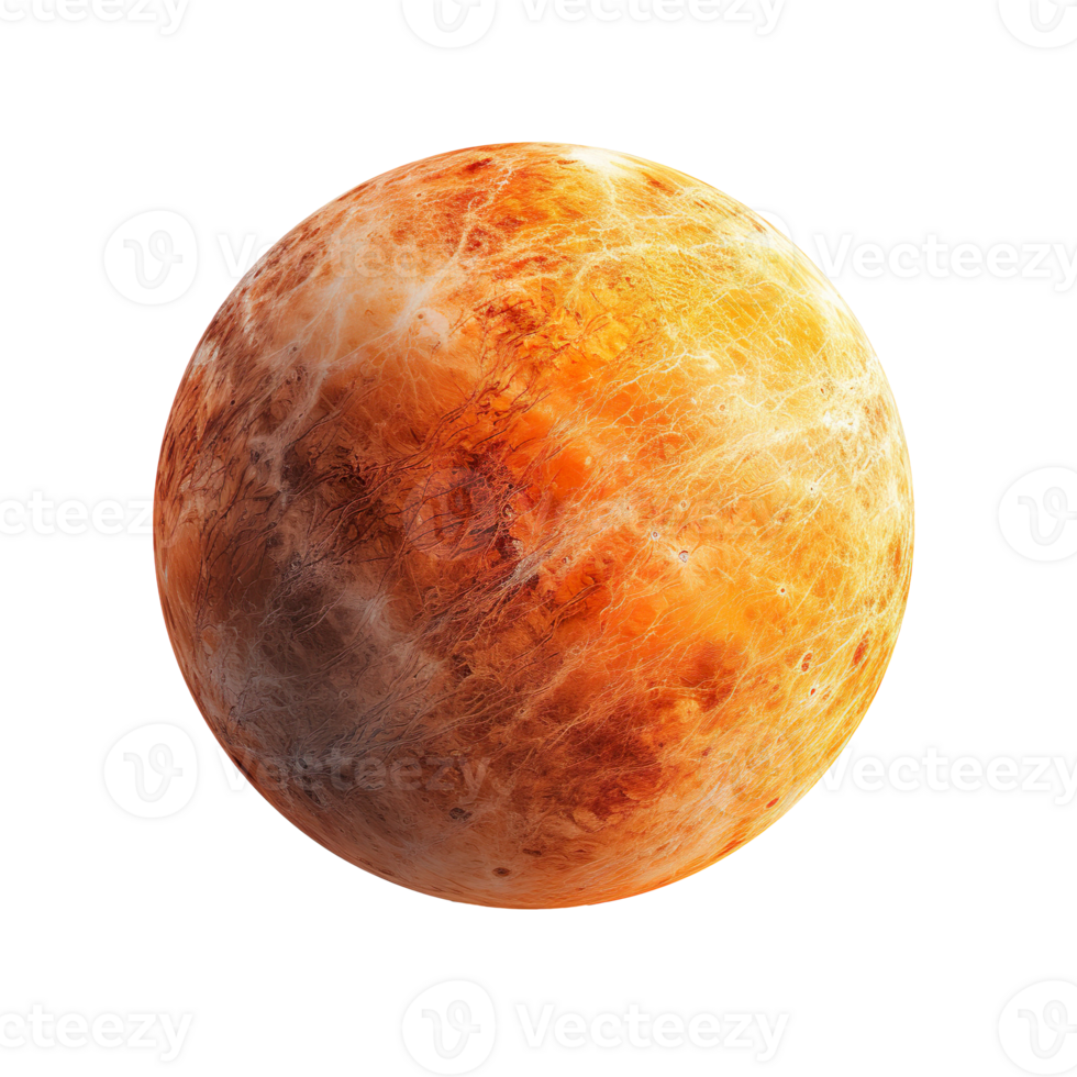 Planet Mercury isolated on transparent background png