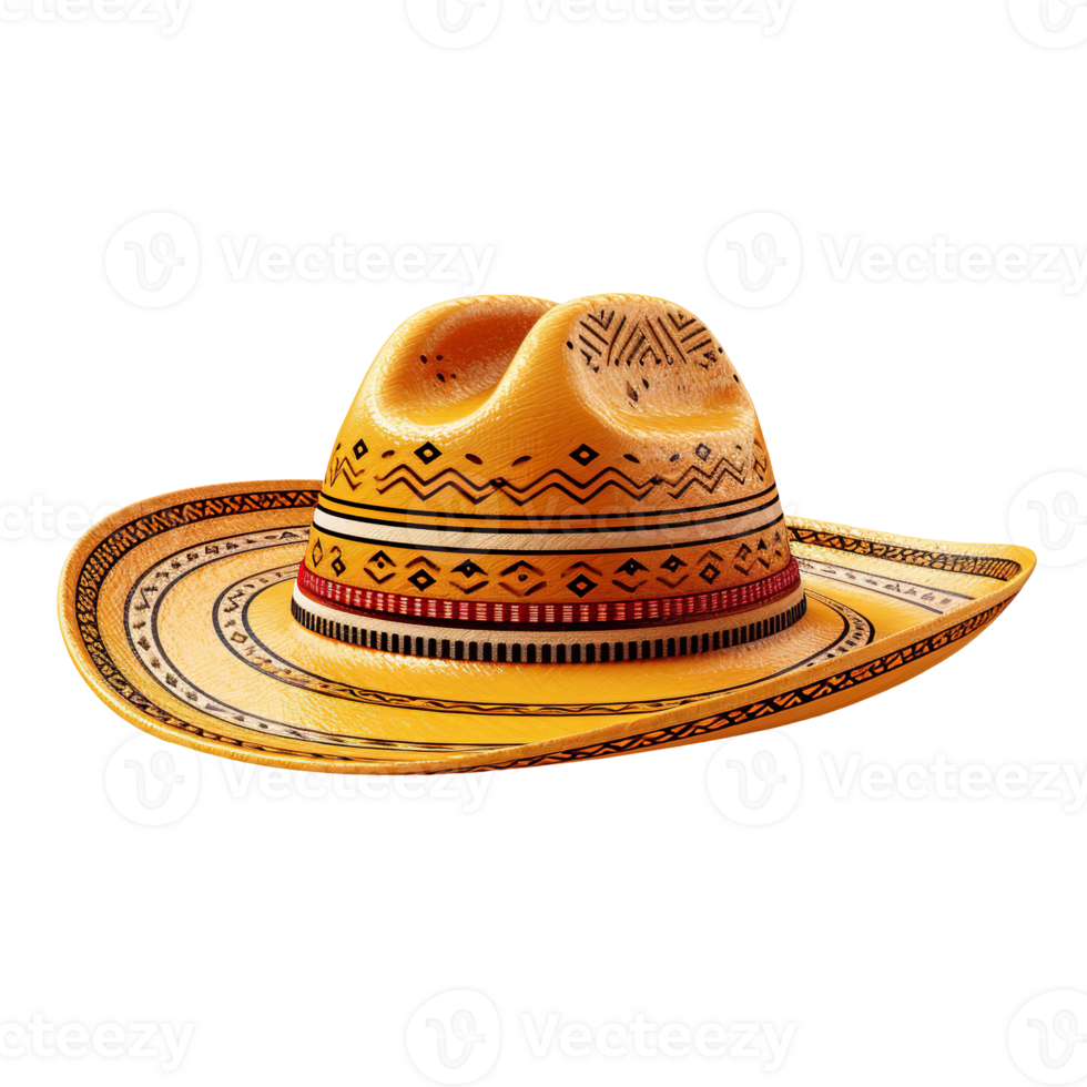 Sombrero hat isolated on transparent background png