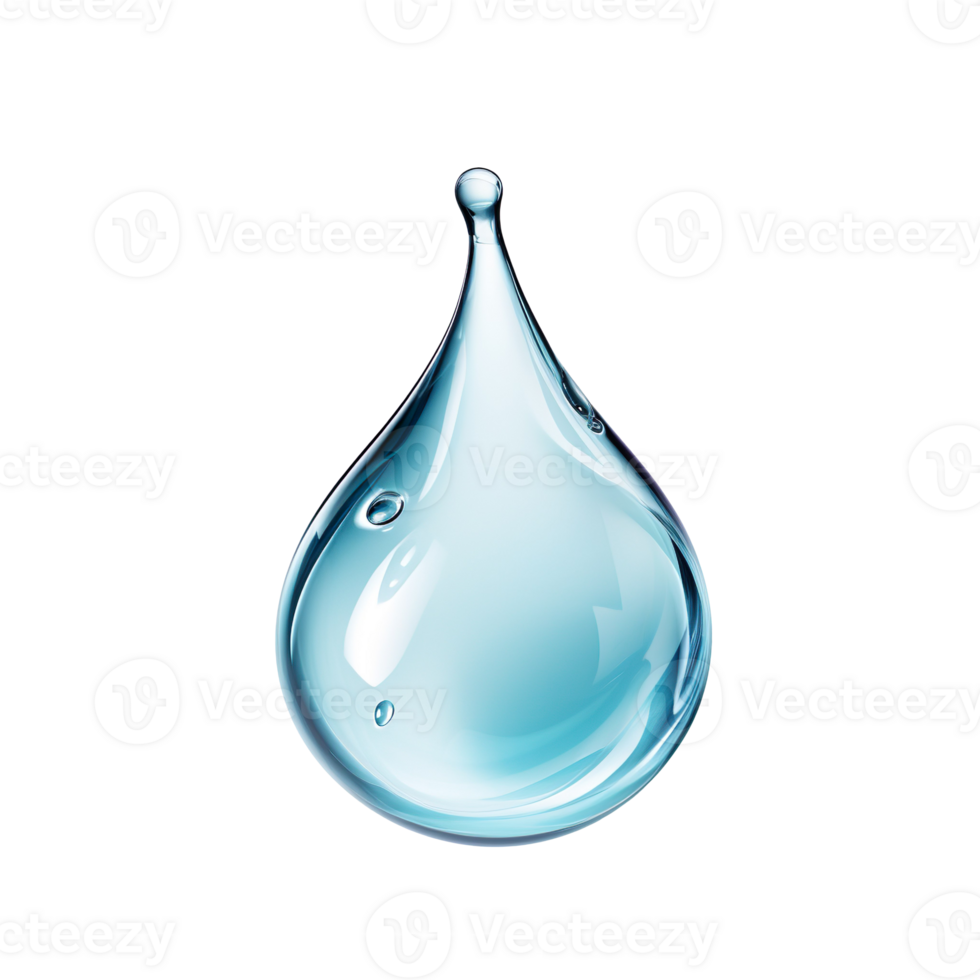water drop isolated on transparent background png