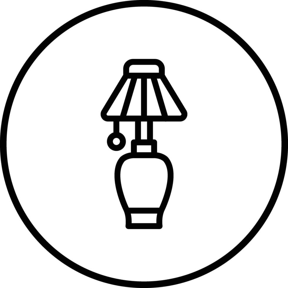 Table lamp Icon Design Illustration vector