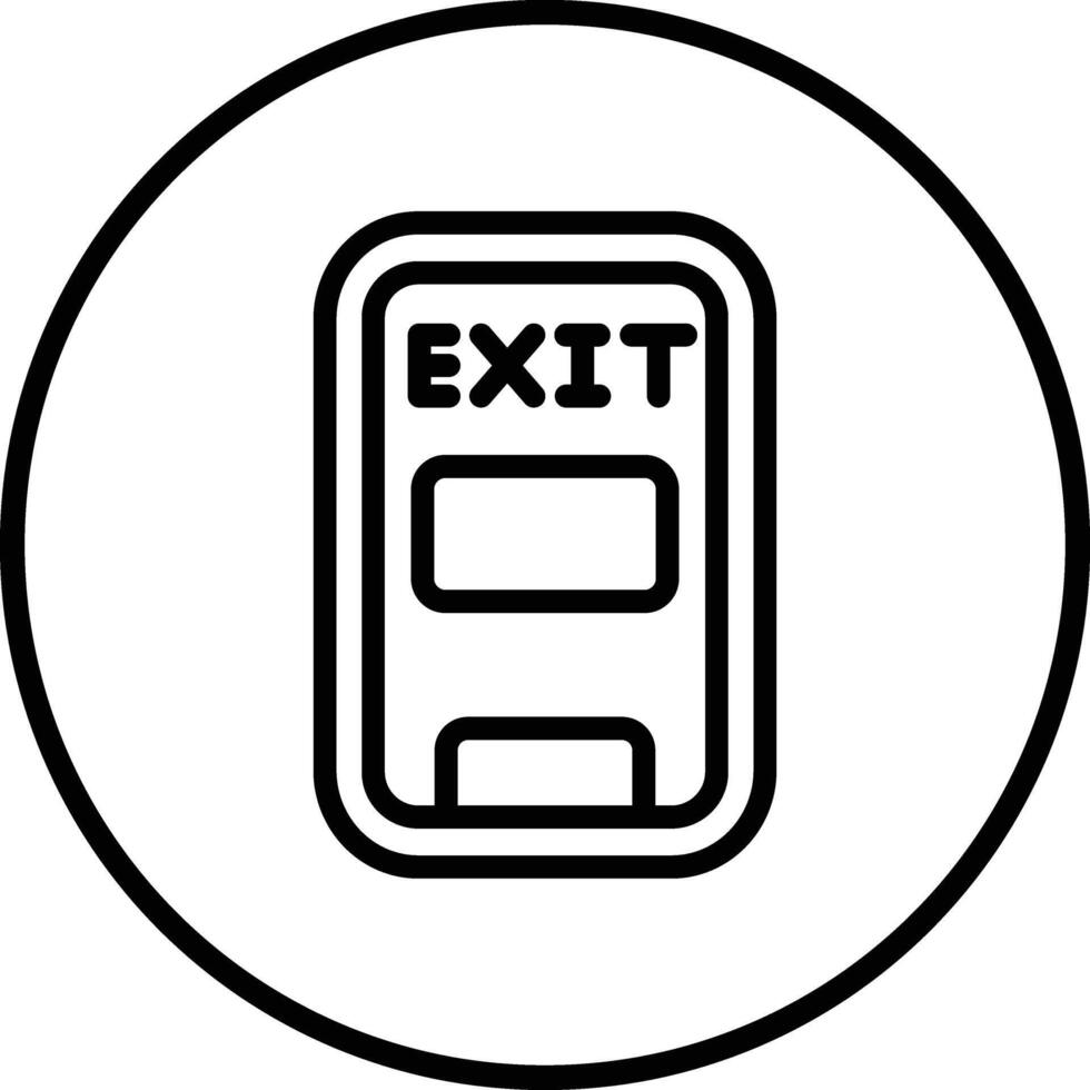 Emergency exit Icon Design Illustration vector