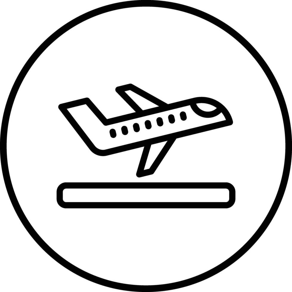 Takeoff Icon Design Illustration vector