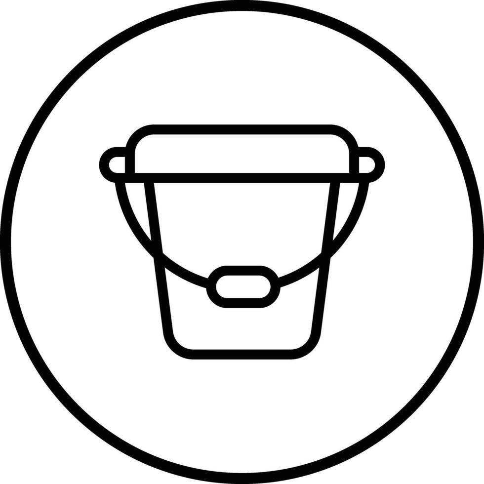 Bucket Icon Design Illustration vector