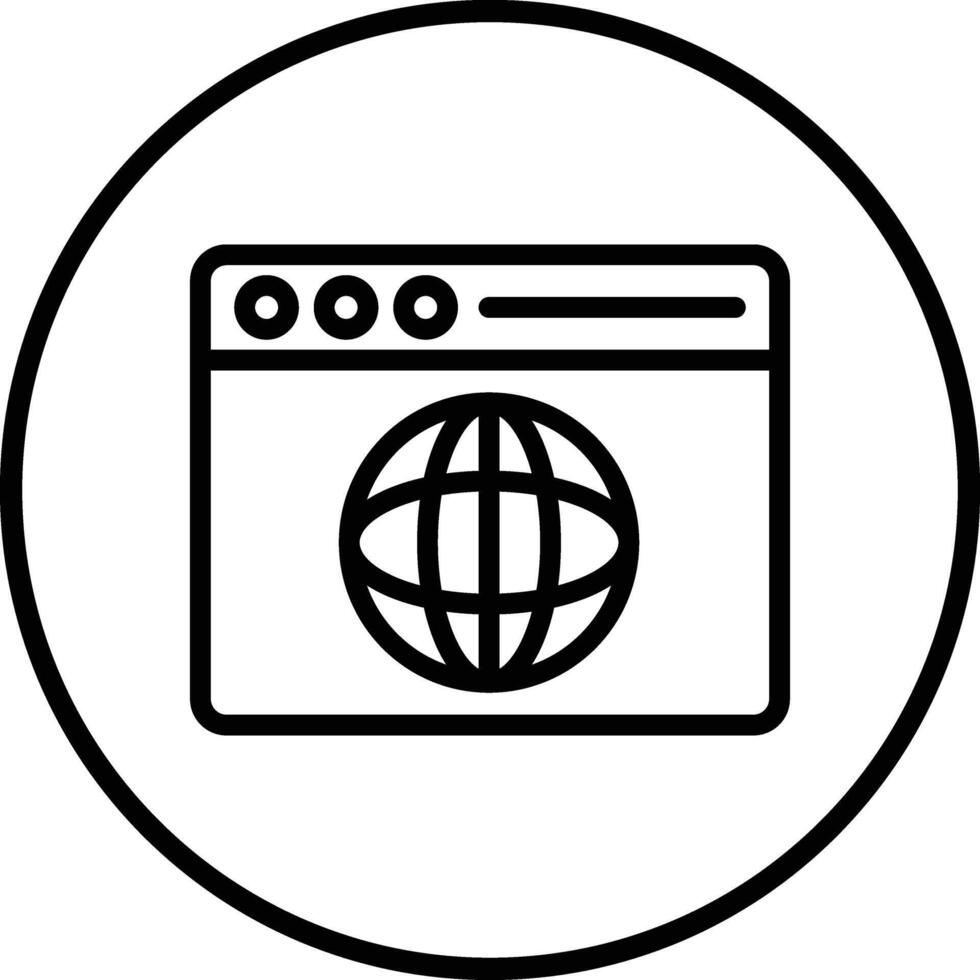 Web browser Icon Design Illustration vector