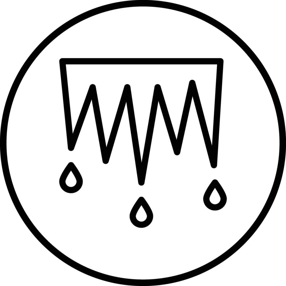 Icicles Icon Design Illustration vector
