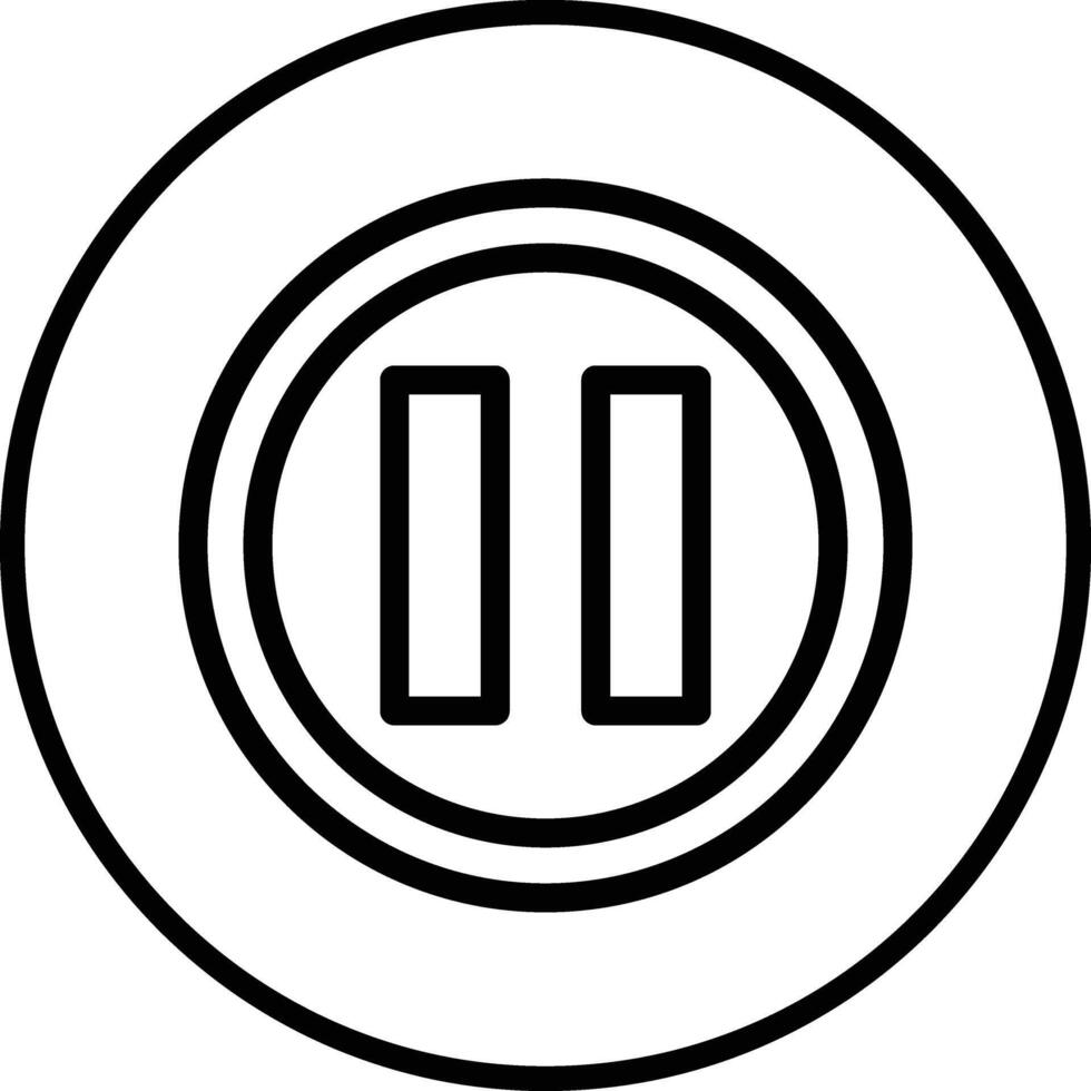Pause Icon Design Illustration vector