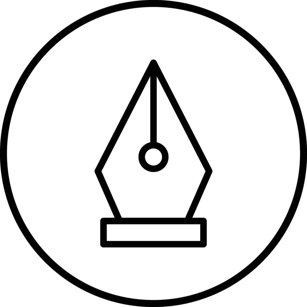 Nib Icon Design Illustration vector