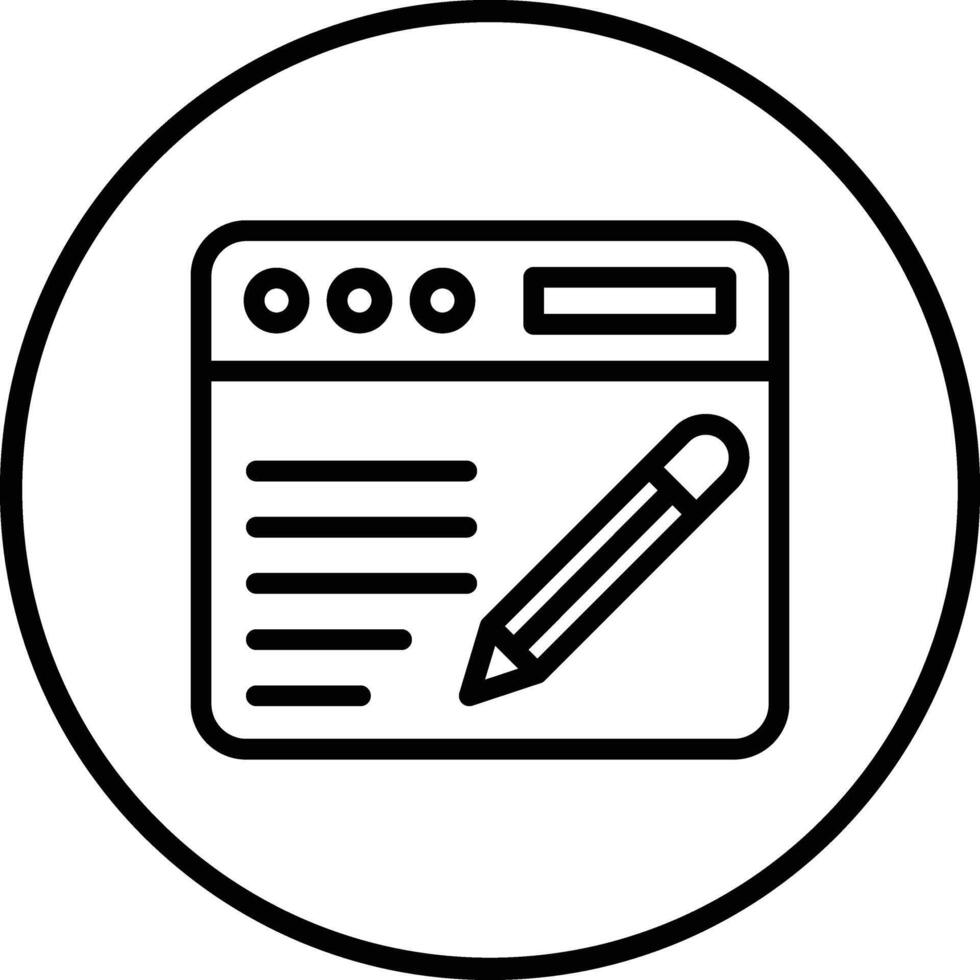 Blogging Icon Design Illustration vector