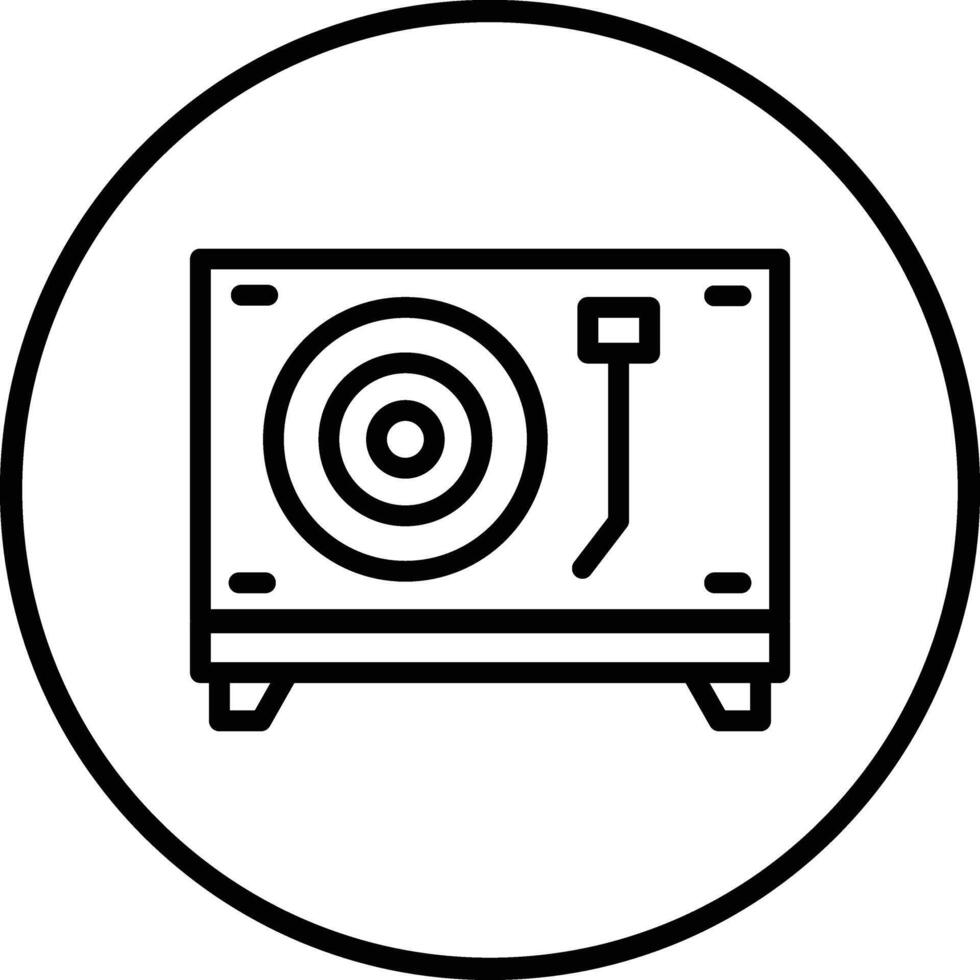 Turntable Icon Design Illustration vector