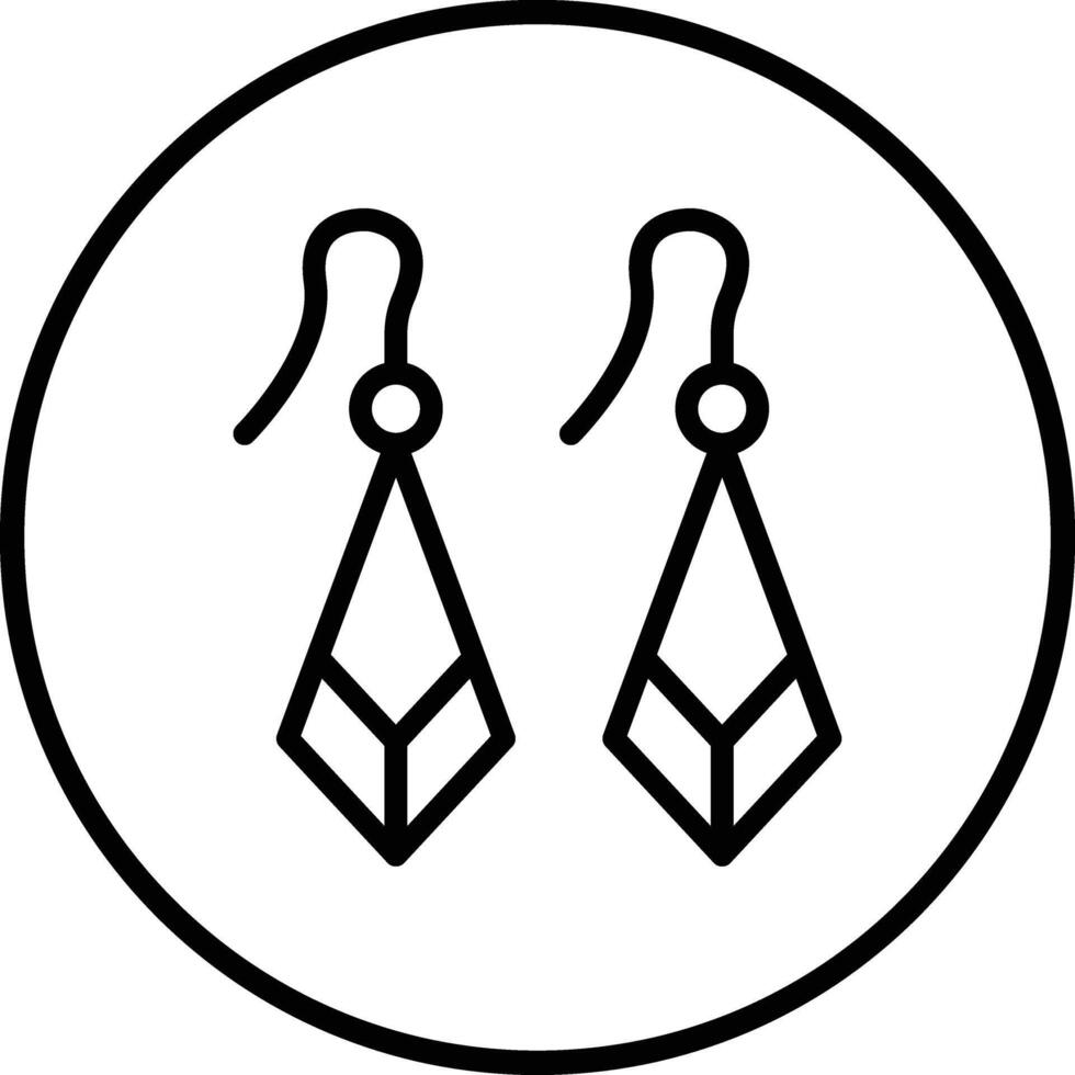 Earrings Icon Design Illustration vector