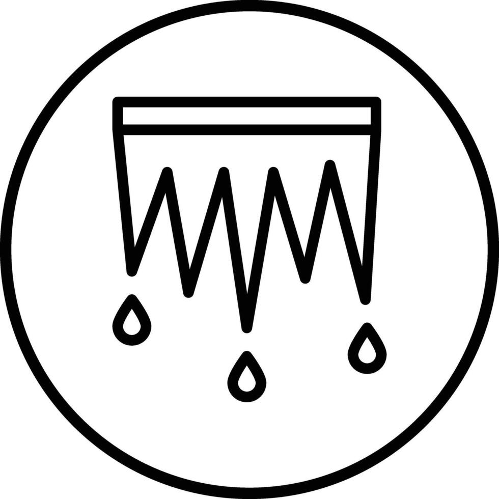Icicle Icon Design Illustration vector