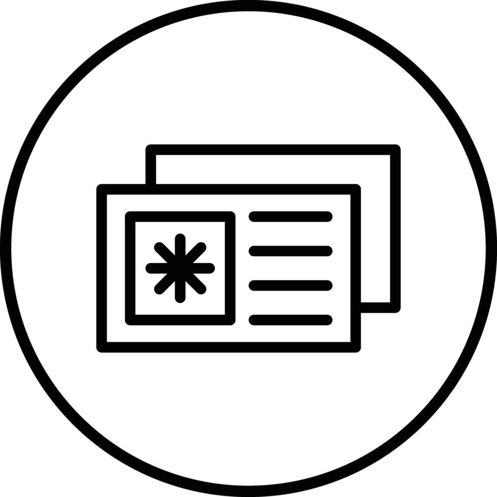 Postcard Icon Design Illustration vector