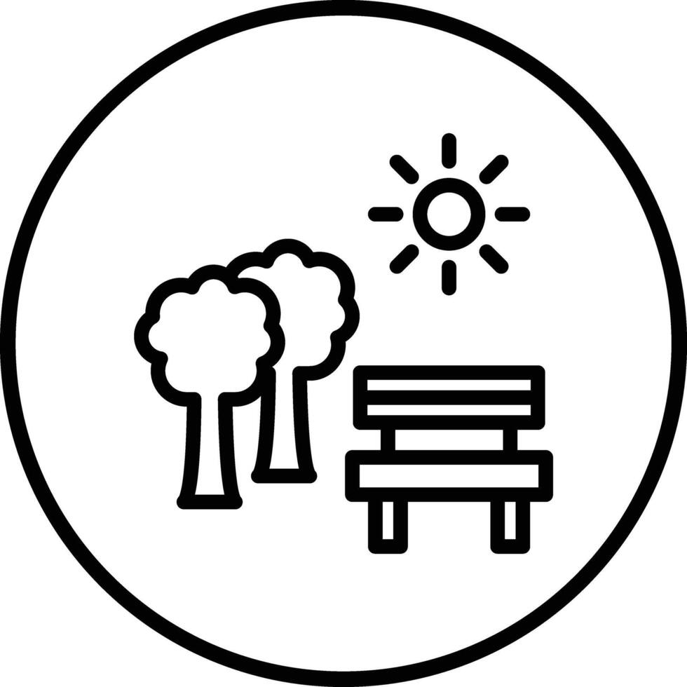 Park Icon Design Illustration vector
