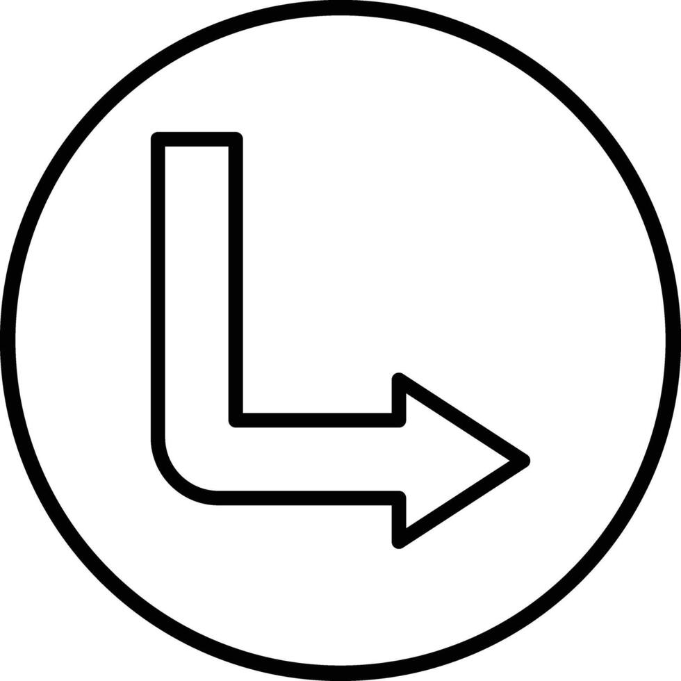 Down right Icon Design Illustration vector