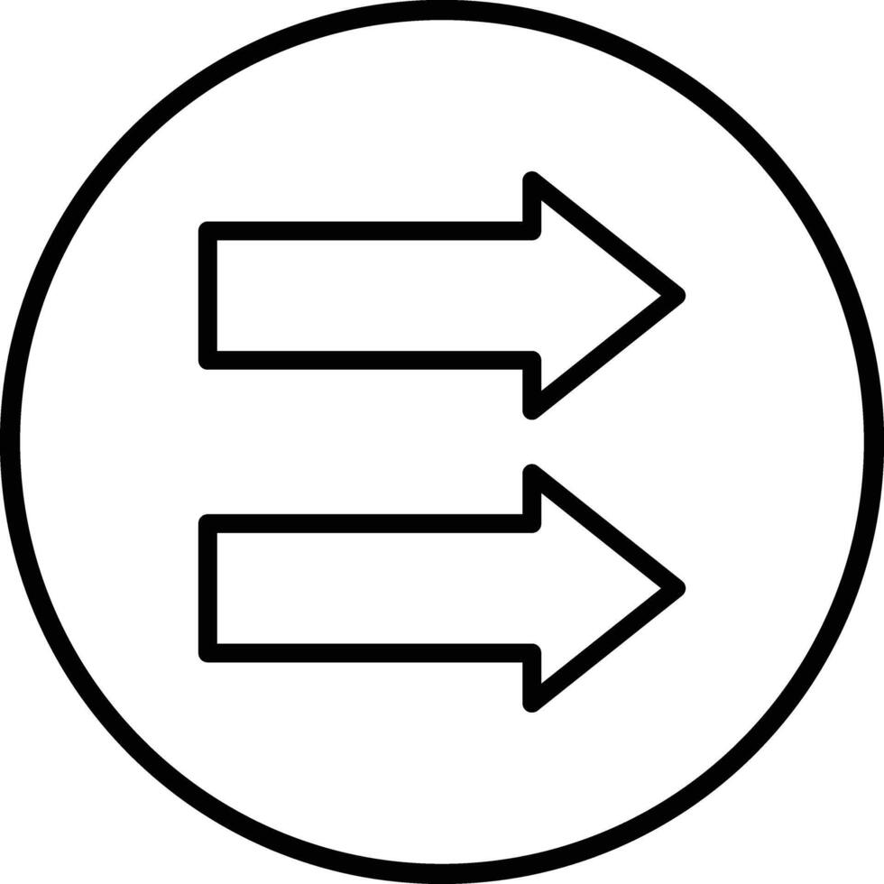 Double arrow Icon Design Illustration vector