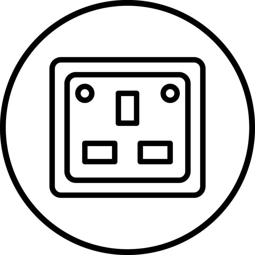 Socket Icon Design Illustration vector
