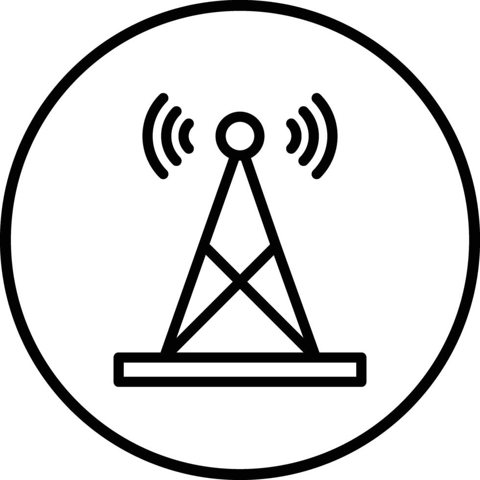 Signal tower Icon Design Illustration vector