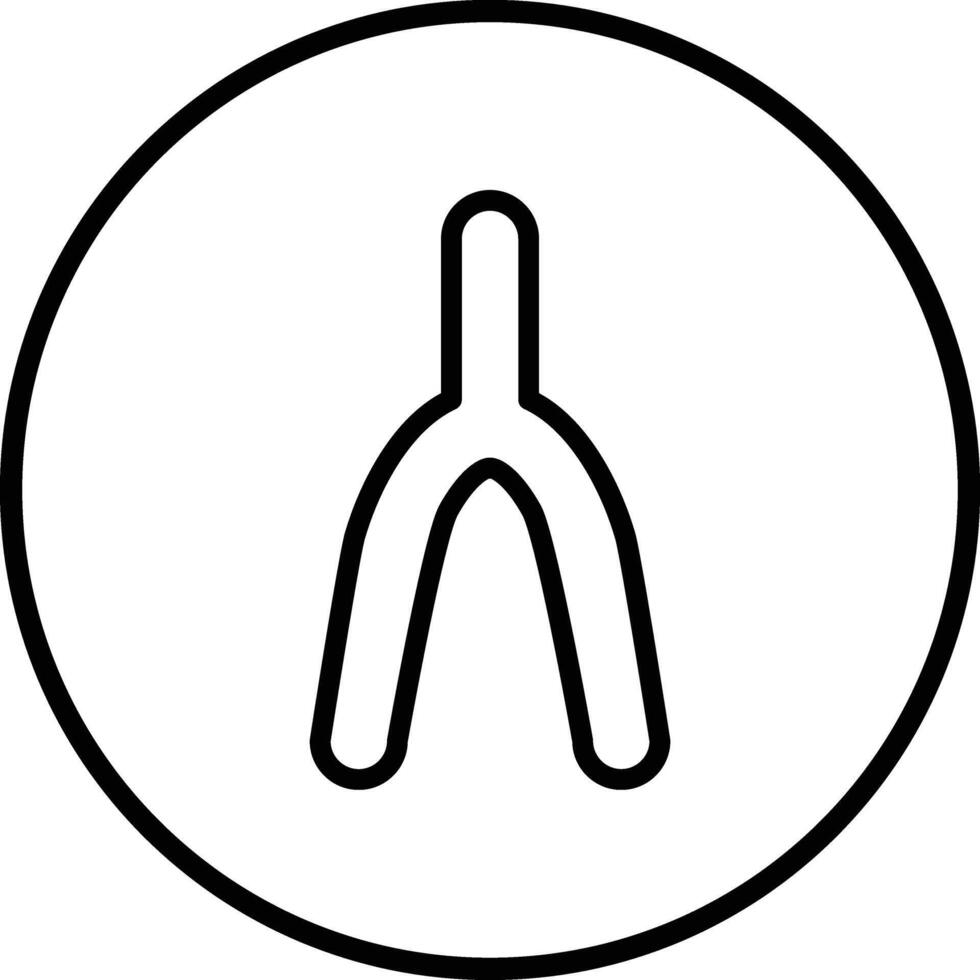Wishbone Icon Design Illustration vector