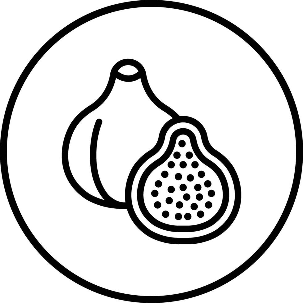 Fig Icon Design Illustration vector