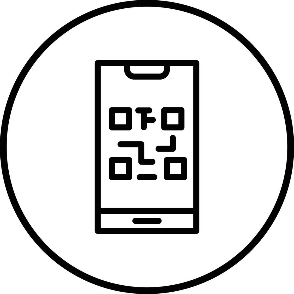 QR Code Icon Design Illustration vector