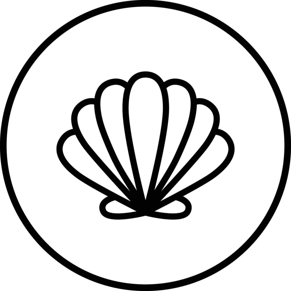 Shell Icon Design Illustration vector